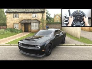 Forza Horizon 4 Dodge Demon vs Police Chase (Thrustmaster Steering Wheel) Gameplay