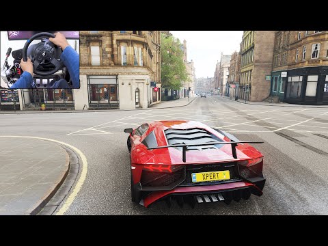 Lamborghini Aventador SV – Forza Horizon 4 | Thrustmaster T300RS gameplay