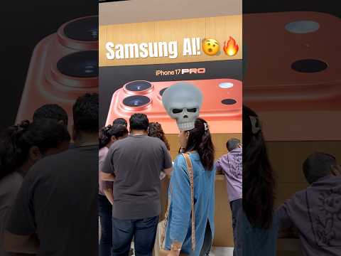 🔥 Roasting iPhone 17 Pro at Apple Store using Samsung AI! 😂📱🍎 vs 🤖📸